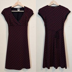 VTG Jodi Kristopher Y2K 90s Red Black Polka Dot Dress Size Small